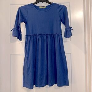 Millie Loves Lily Cobalt Blue Dress Bell Sleeve sz 14 NWT
